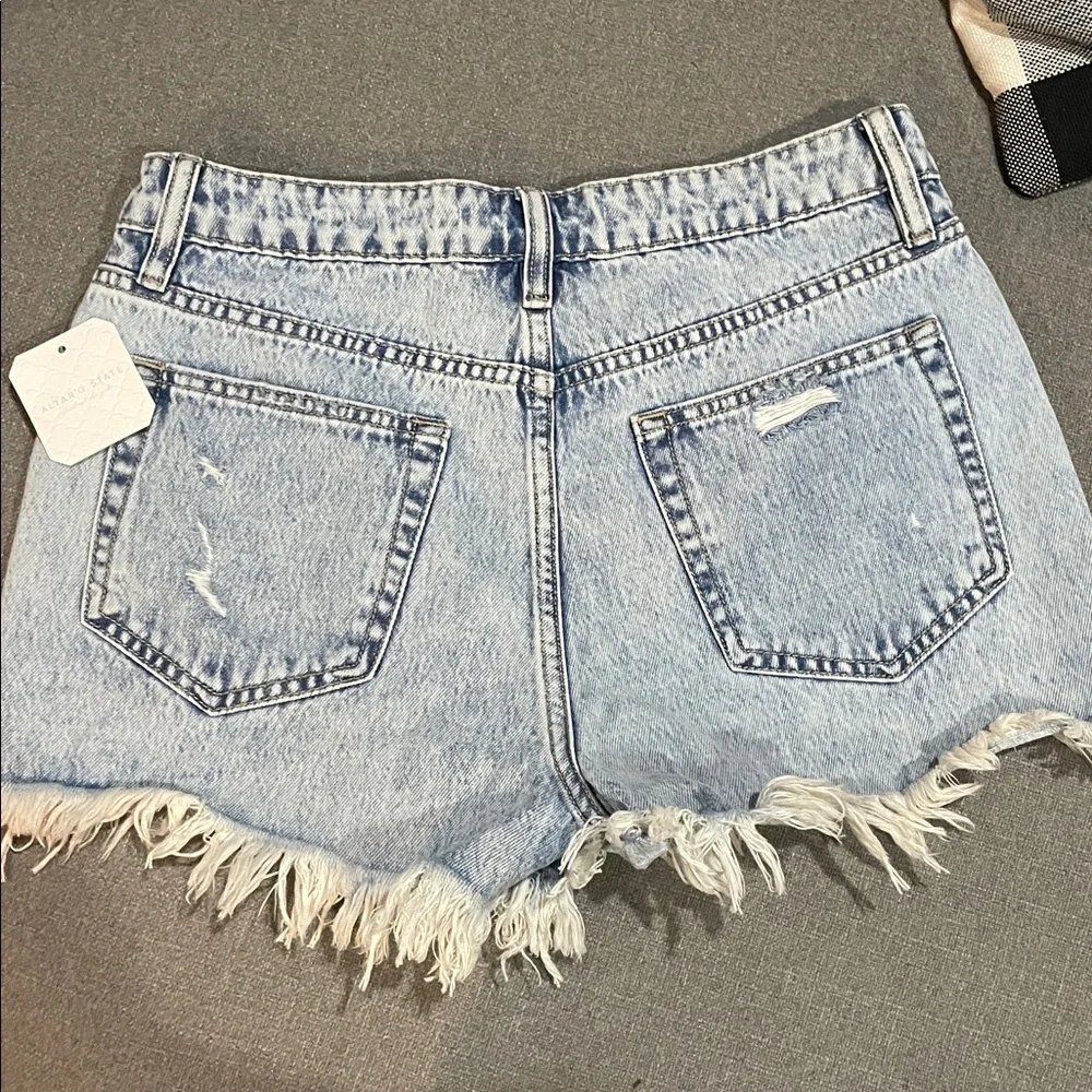 Altar'd State Frayed Jean Shorts 4 Buttonfly distressed